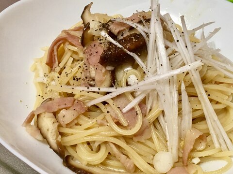 【簡単】しょうがを使った和風パスタ